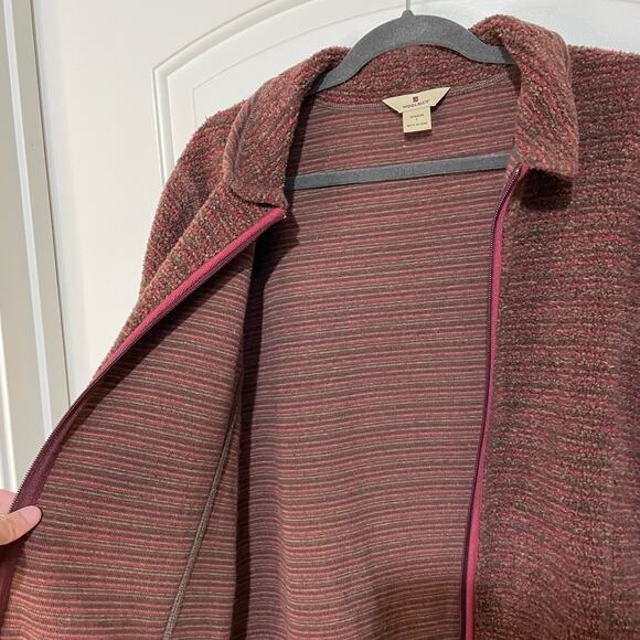 Vintage Woolrich Black Cherry Womens Red Full Zip Jacket Large Gorpcore hiking - Picture 5 of 11
